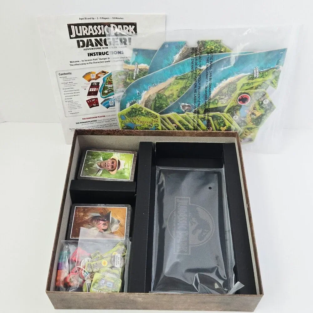 Ravensburger Jurassic Park Board Game Opened but Never Used Strategy Retro Movie